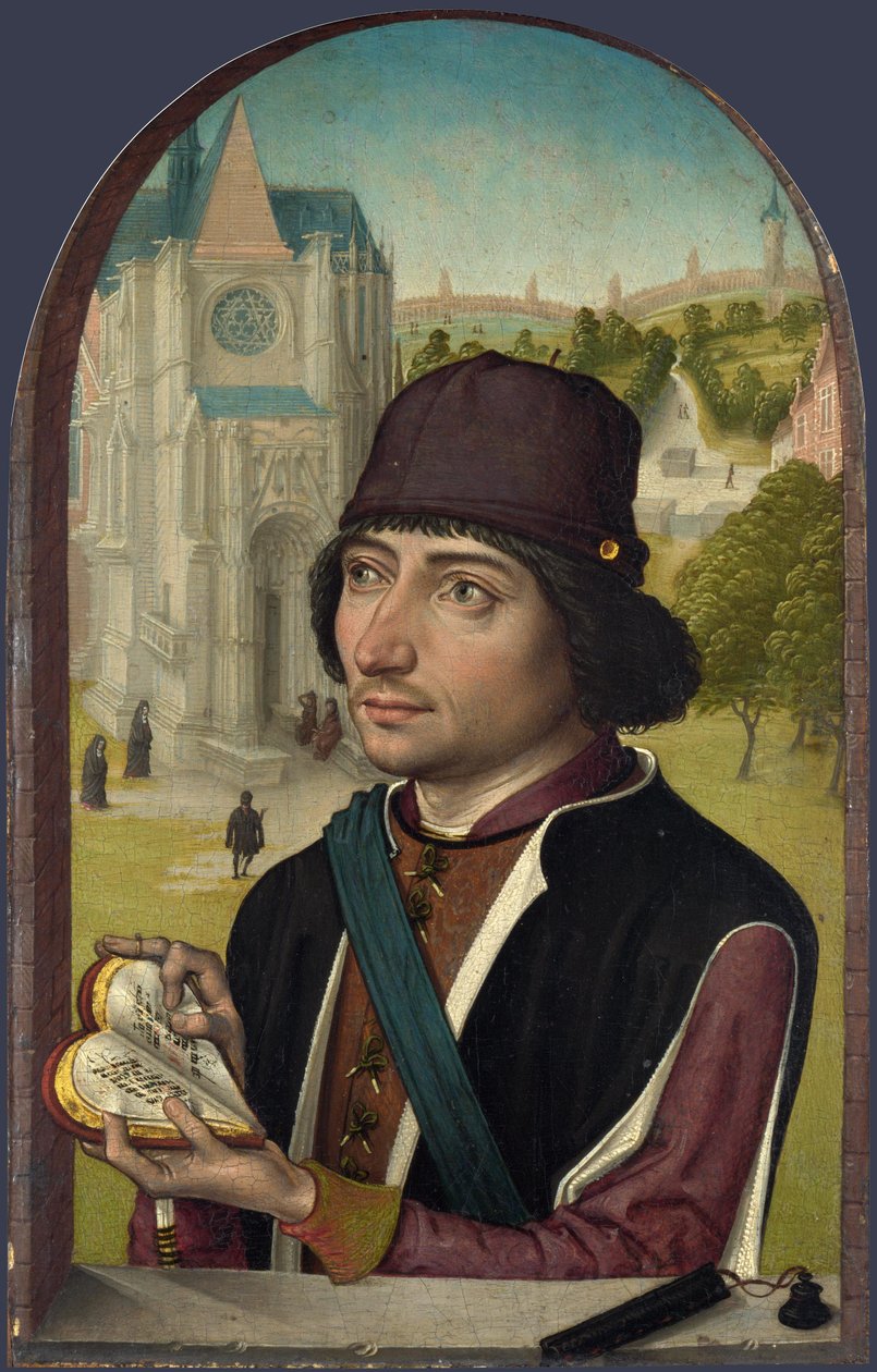 Nuoren miehen muotokuva, n. 1480 tekijältä Master of the View of St. Gudule