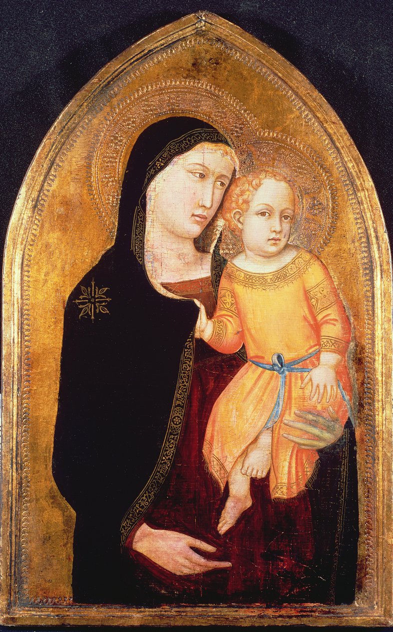 Madonna ja lapsi tekijältä Master of the Virgin of Mercy