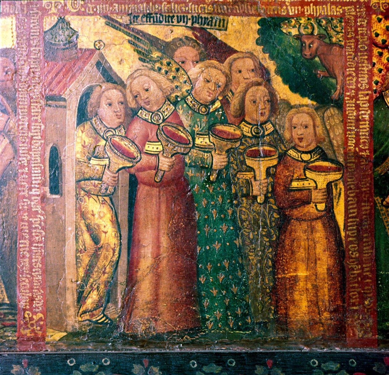 Seitsemän enkeliä seitsemällä ampullilla, 1300-1400-luku tekijältä Master Bertram of Hamburg