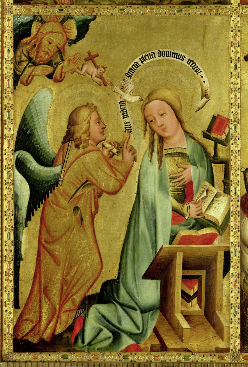 Ilmestys Hampurin Pyhän Pietarin alttarilta, Grabowerin alttari, 1383 (tempera paneelissa) tekijältä Master Bertram of Minden