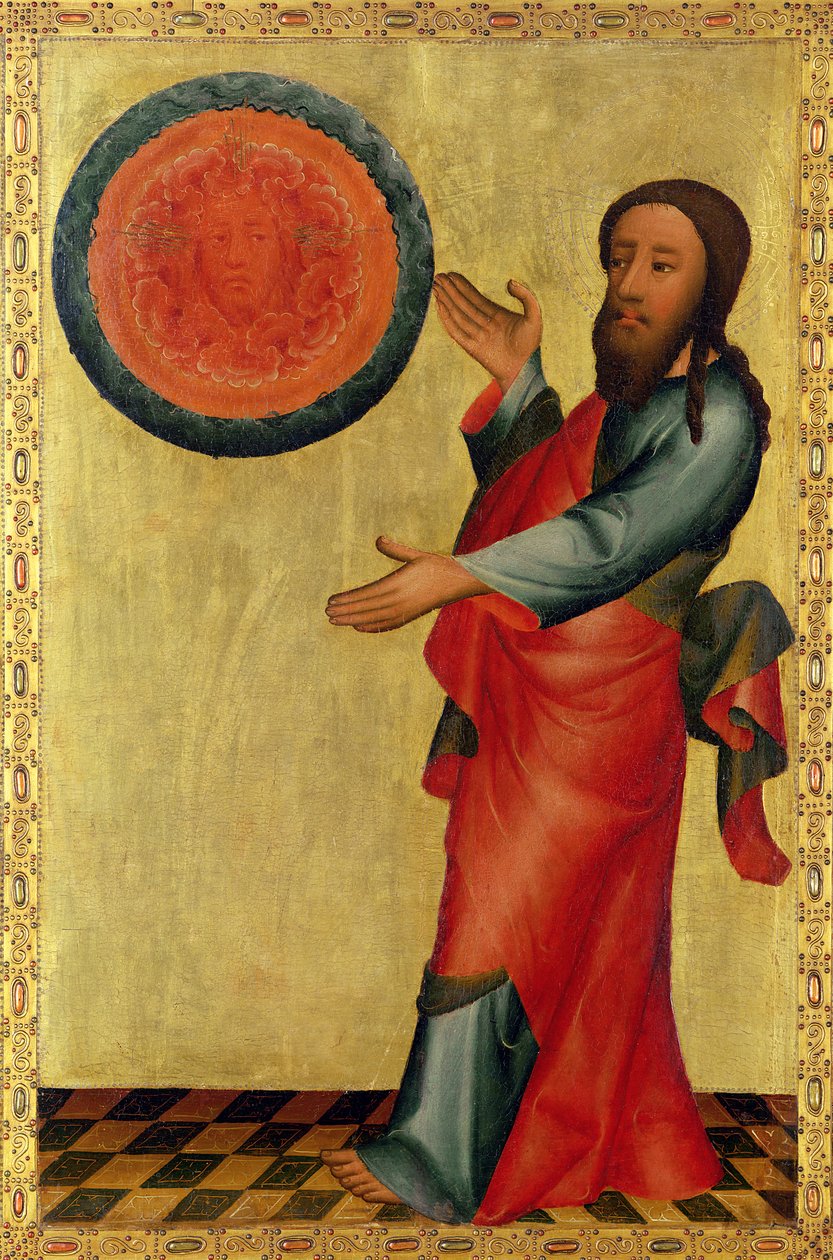 Hampurin Pyhän Pietarin alttarin vesien jako, Grabowerin alttari, 1383 (tempera paneelissa) tekijältä Master Bertram of Minden