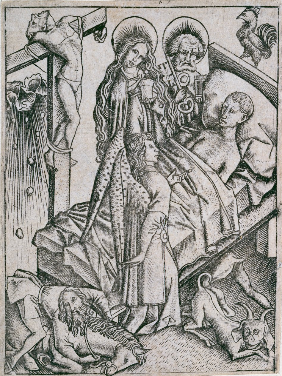 Lohdutta itseluottamuksella, c1460s. tekijältä Master ES