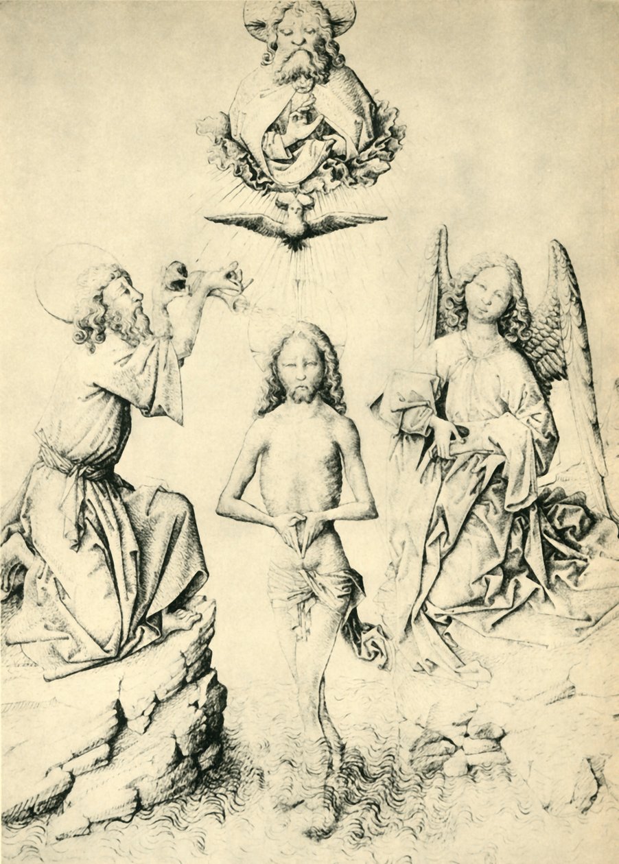 "Kristuksen kaste", 1445-1450, 1943. tekijältä Master ES