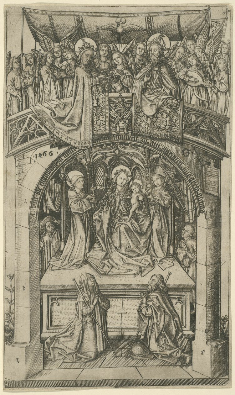 Suuri Einsiedeln Madonna tekijältä Master E.S.