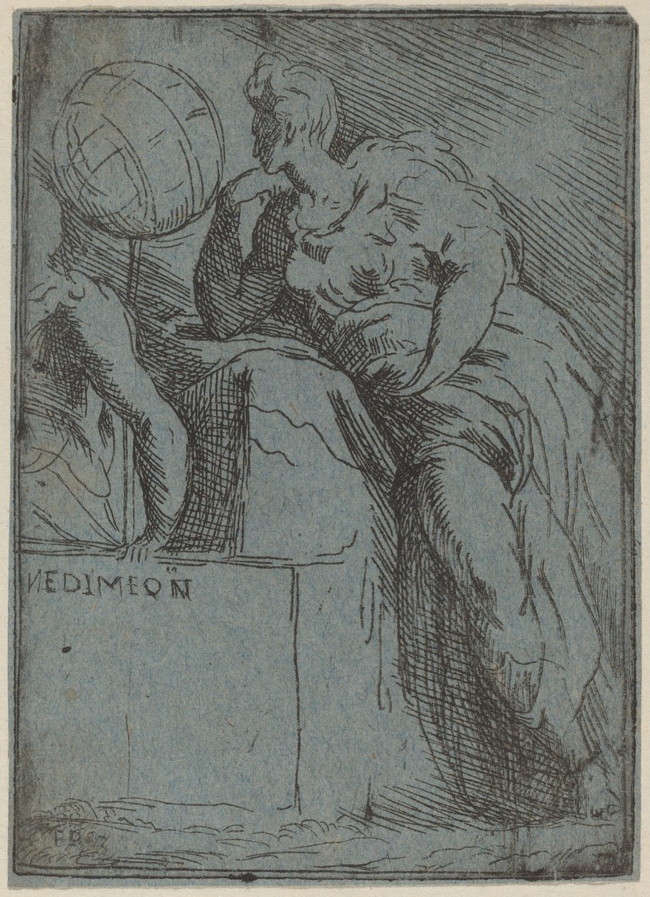 Endymion tekijältä Master F.P. after Parmigianino