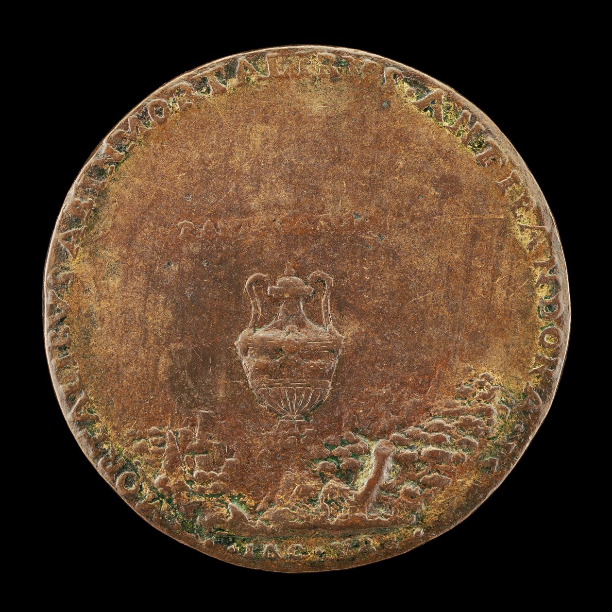 Maljakko maisemassa [käänteinen], 1554. tekijältä Master IAC. URB.