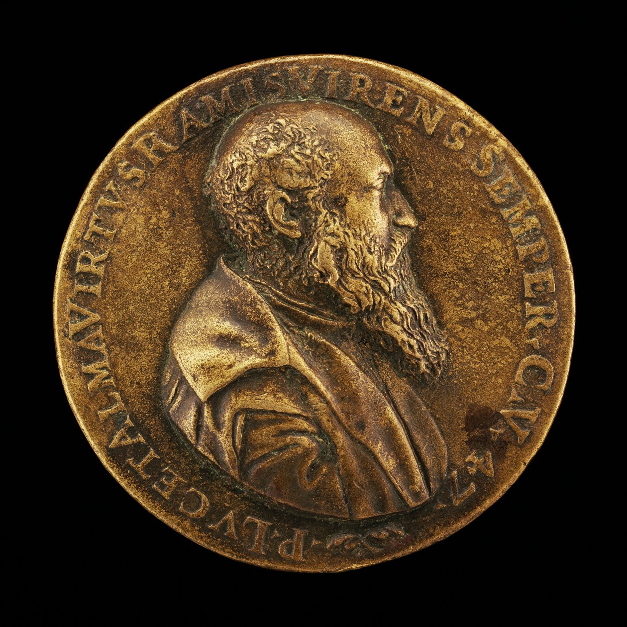 Pietro Lauro, syntynyt 1508, modenesilainen runoilija ja tutkija [takapuoli], 1555. tekijältä Master I.A.V.F.