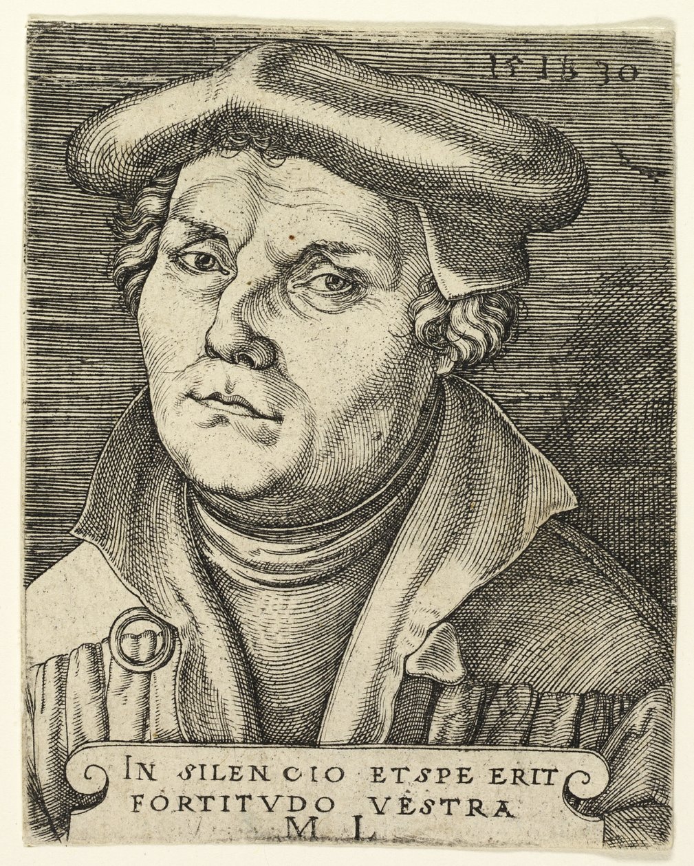 Martti Lutherin muotokuva tekijältä Master I.B.