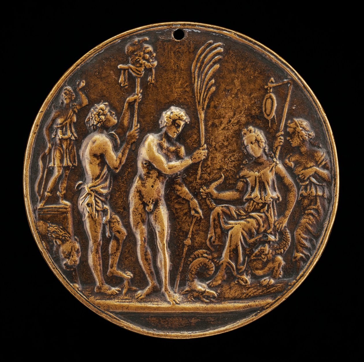 Allegorinen kohtaus - Uhri Dianalle, 1400-luvun toinen puoli. tekijältä Master IO.FF.