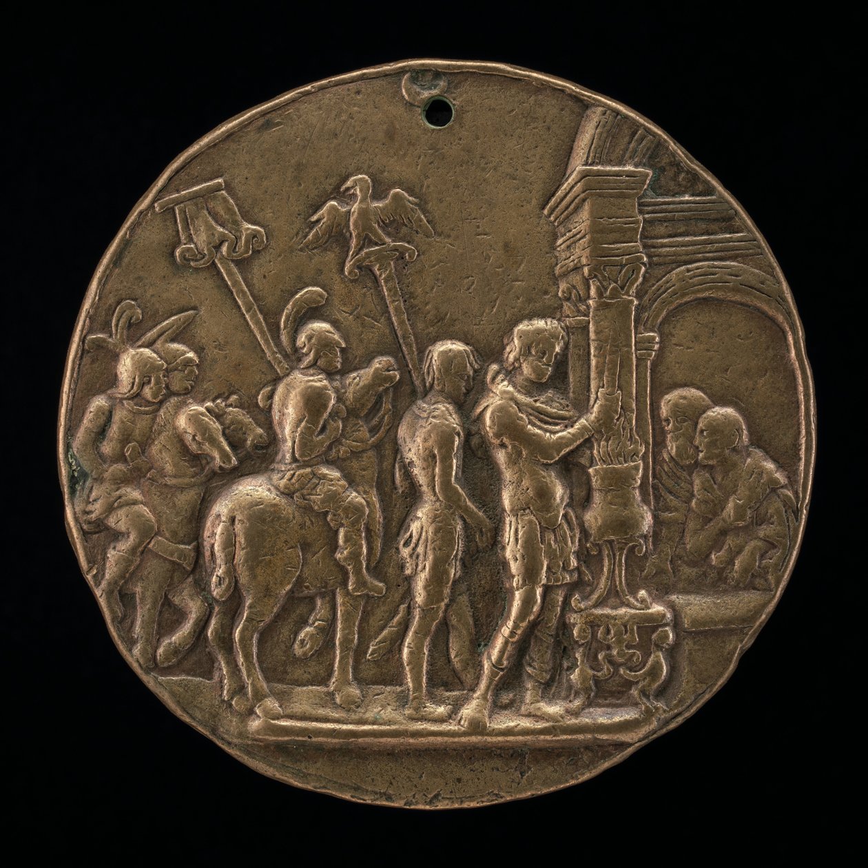 Mucius Scaevola, 1400-luvun toinen puoli. tekijältä Master IO.FF.