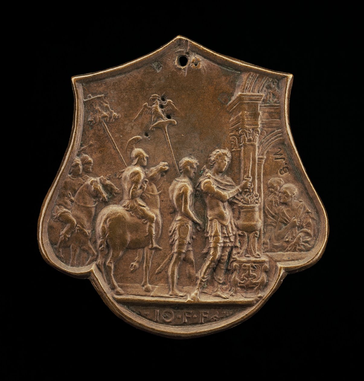 Mucius Scaevola, 1400-luvun toinen puoli. tekijältä Master IO.FF.