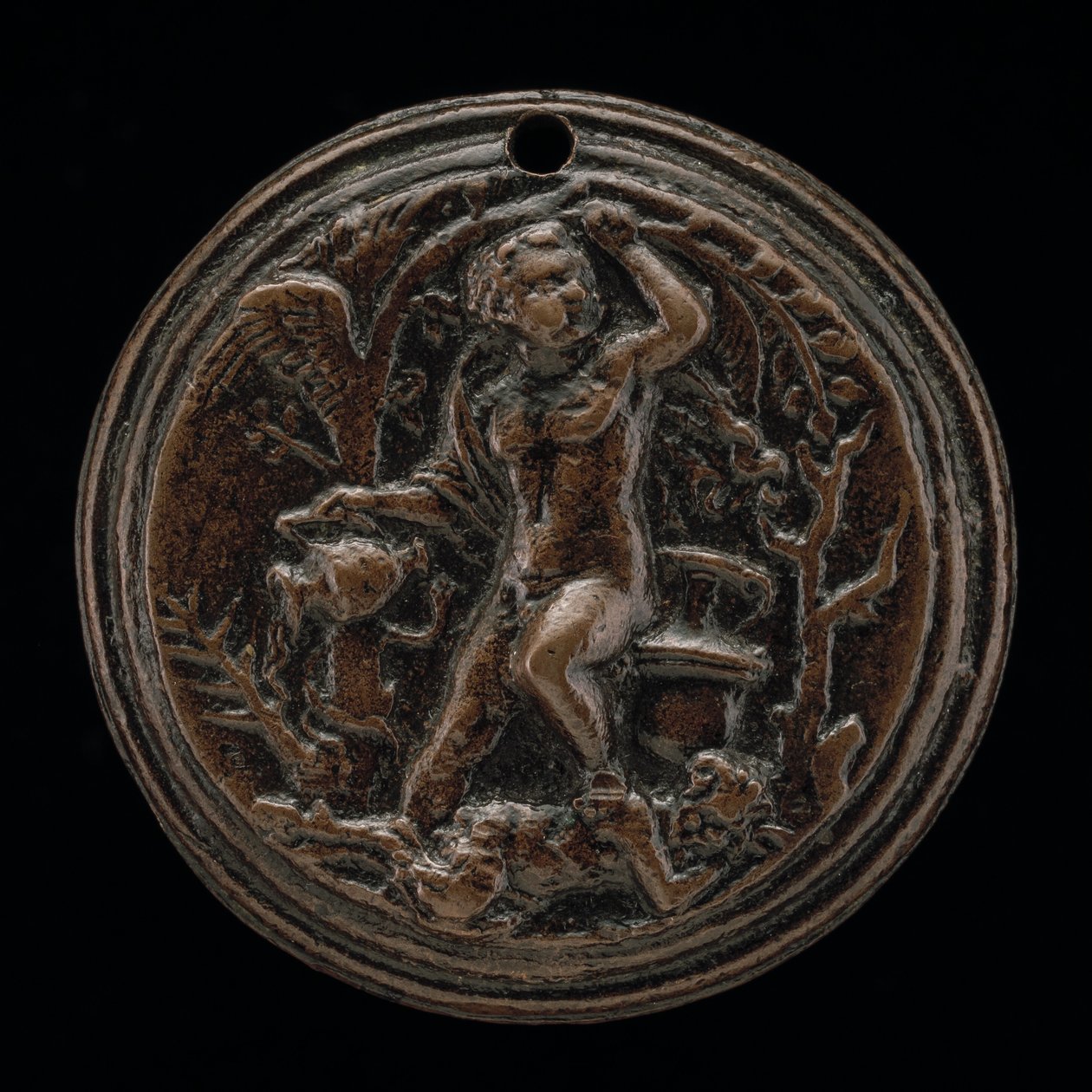Allegorinen kohtaus, 1500-luku. tekijältä Master I.S.A.