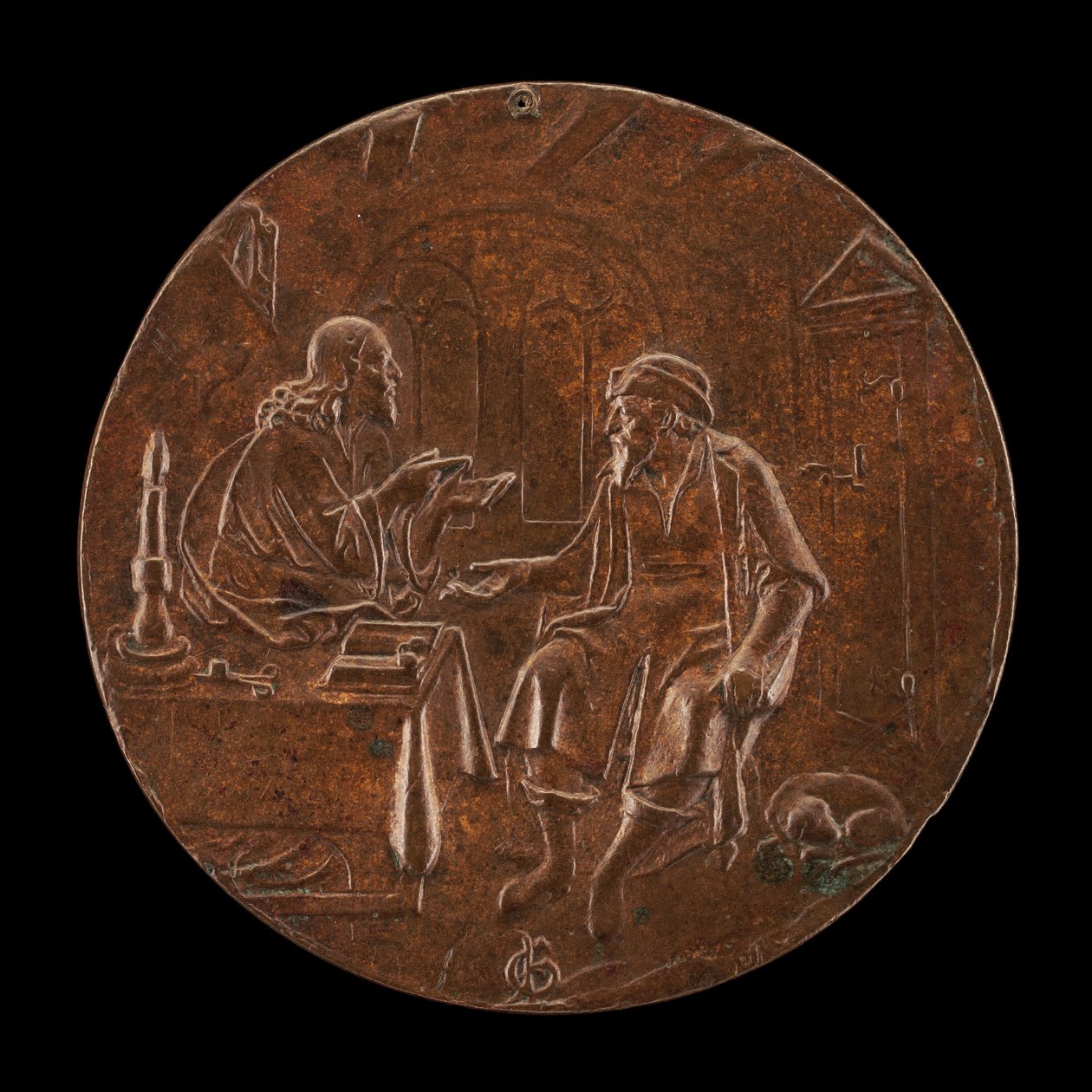 Kristus ja Nikodemus, n. 1550. tekijältä Master P.G.