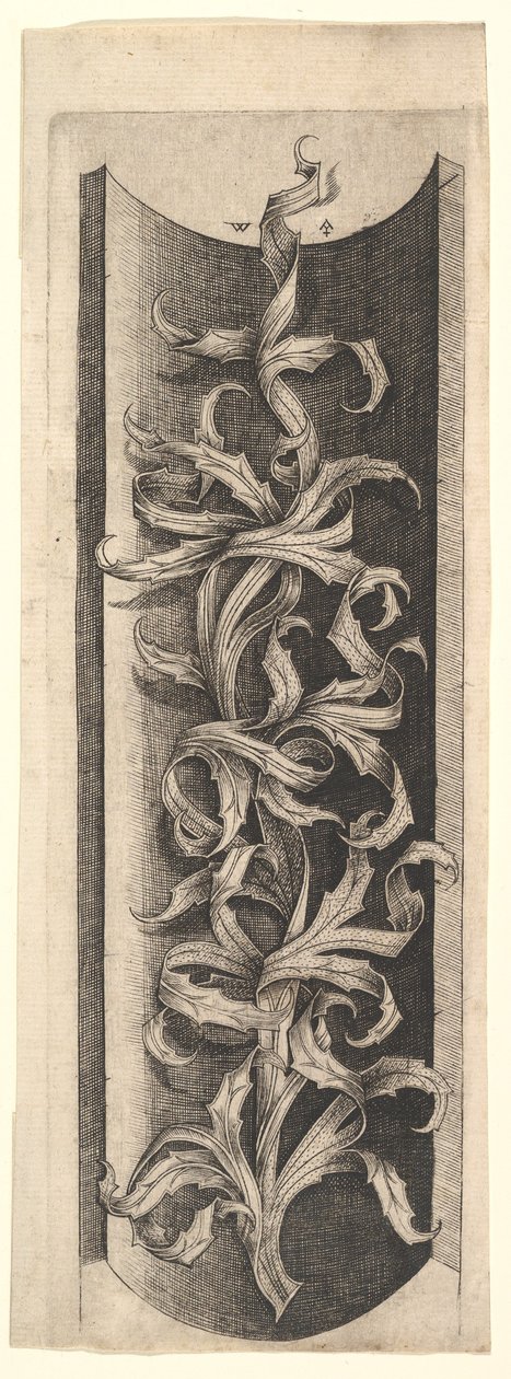 Foliate Ornament, n. 1465-90. tekijältä Master W. with the Key