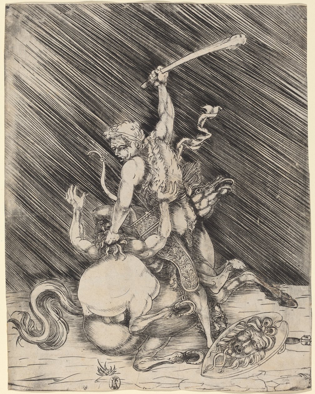 Hercules ja Cacus tekijältä Master of 1515