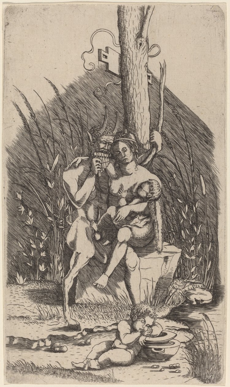 Satyrin perhe tekijältä Master of 1515