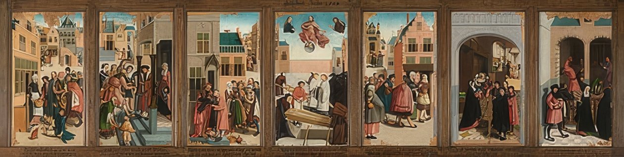 Armon seitsemän tekoa. 1504 tekijältä Master of Alkmaar
