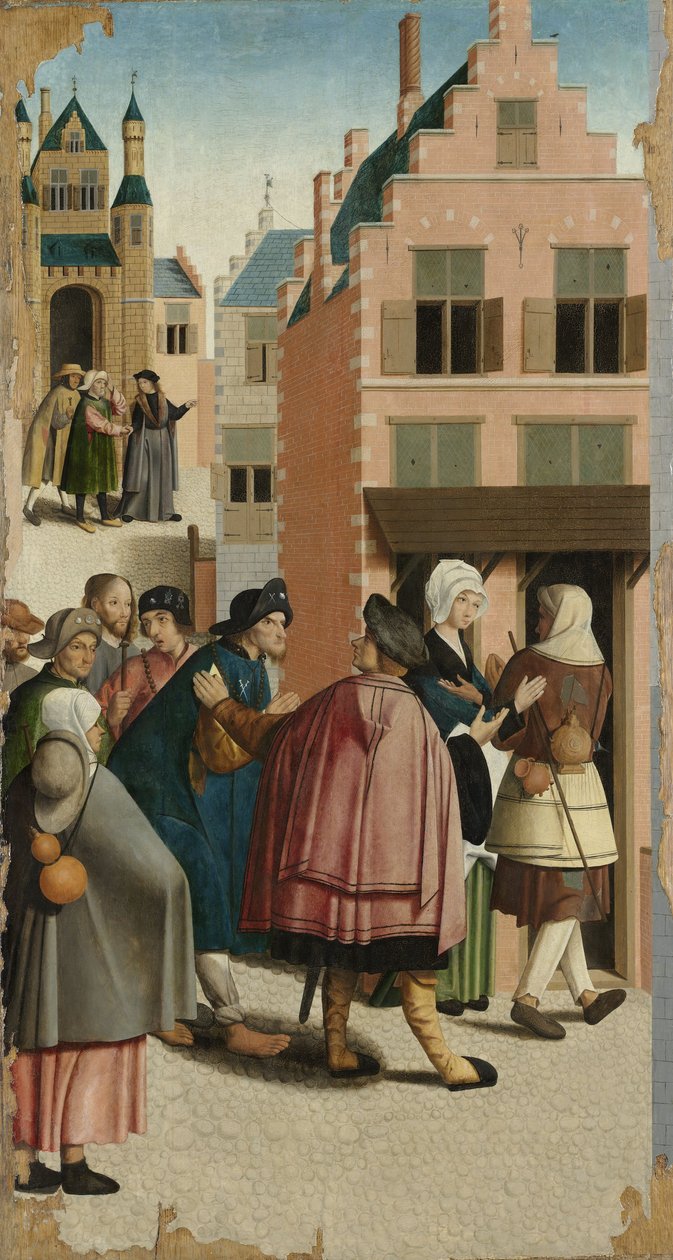 Armon seitsemän teosta: Matkustajan suojaa, 1504 tekijältä Master of Alkmaar