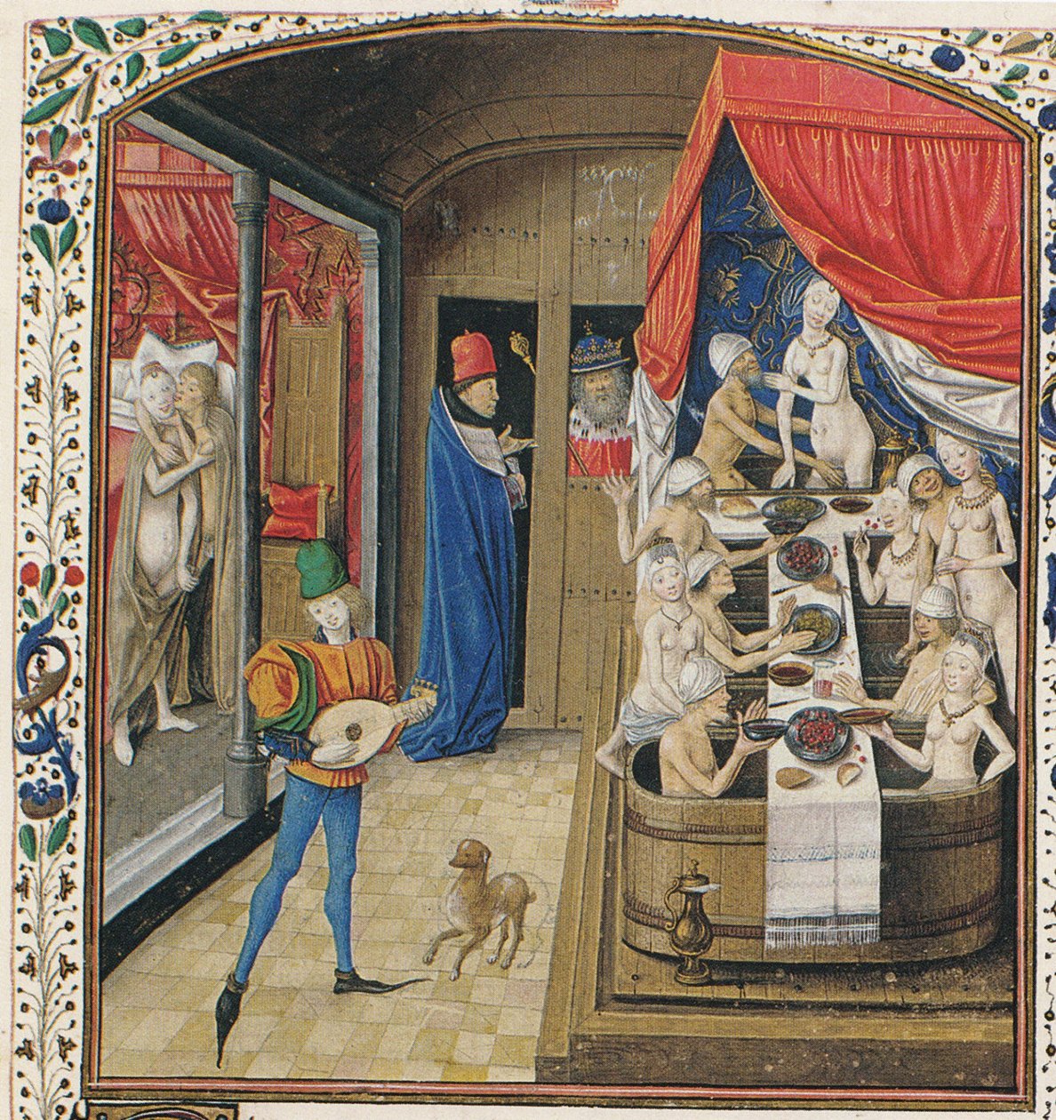 Kylpylä. Valerius Maximuksen, n. 1470, muistoesineiden tosiasioita ja sanontoja tekijältä Master of Anthony of Burgundy