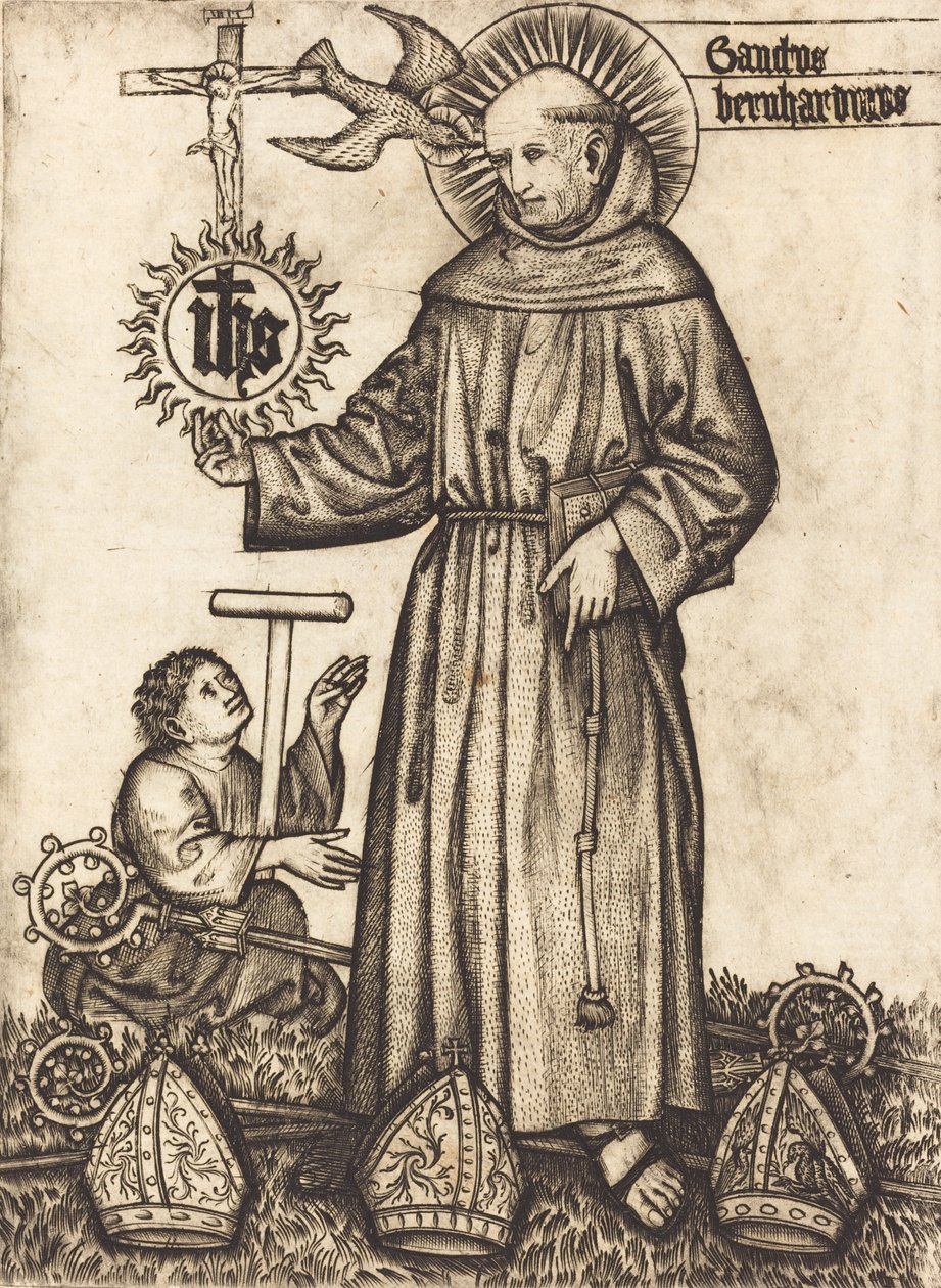 Saint Bernard, 1450-luku. tekijältä Master of Balaam