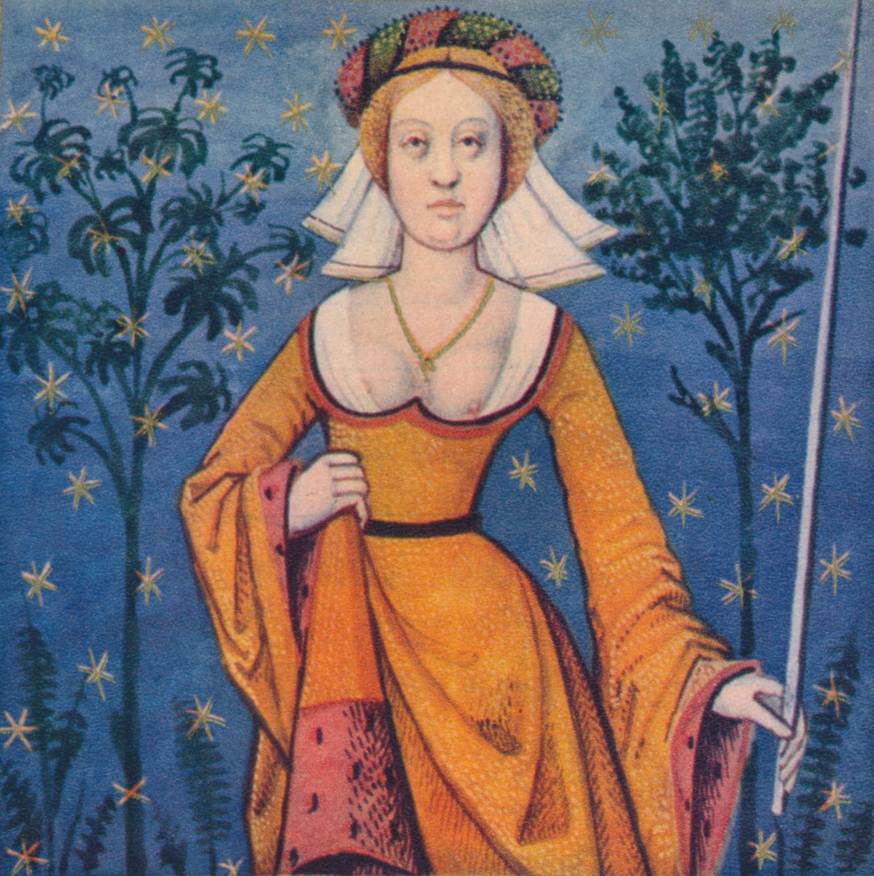 "Flora - kukkien jumalatar", 1403, 1939 tekijältä Master of Berry