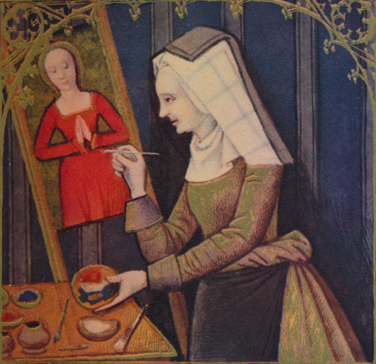 "Thamyris - Skythian kuningatar", 1403, 1939 tekijältä Master of Berry