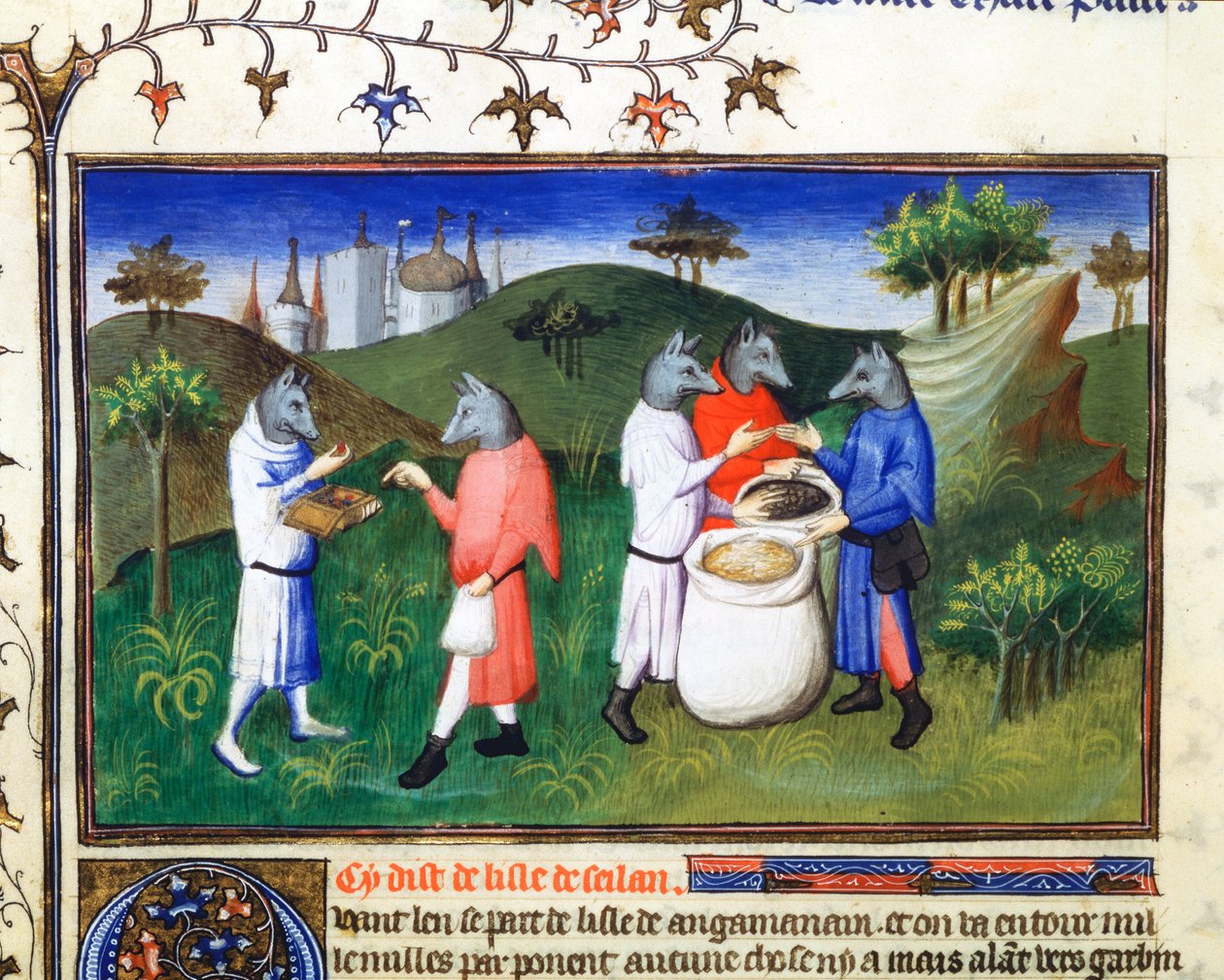 Koirapäiset miehet, 1200-luvun loppu, 1400-luvun alku tekijältä Master of Boucicaut