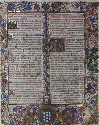 f.130: sivu Montoyan piispan breviaarista tekijältä Master of Burgo de Osma