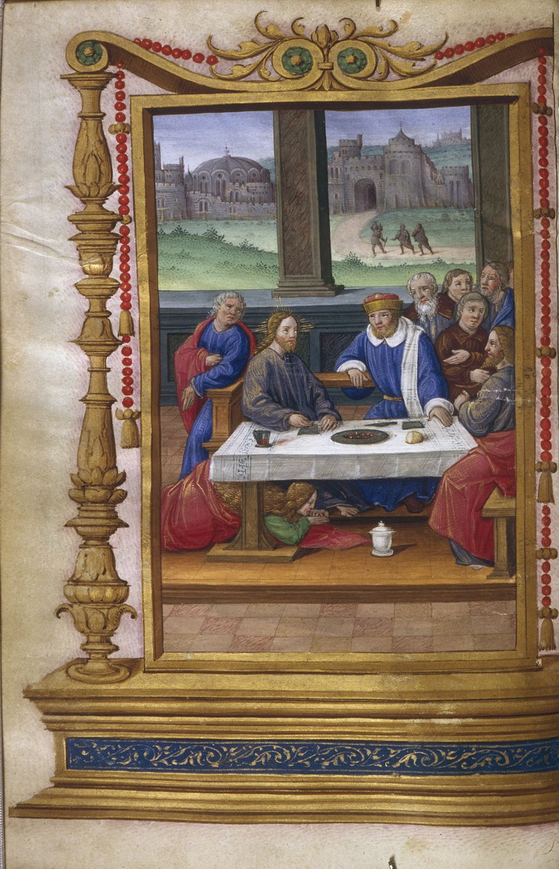 Juhla Simon fariseuksen talossa 1500-1550 tekijältä Master of Claude de France