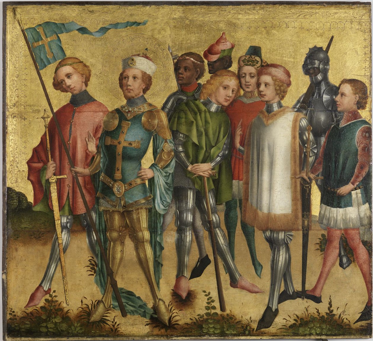 Kölnin Pyhä Gereon sotilaiden kanssa, noin 1460 tekijältä Master of Cologne