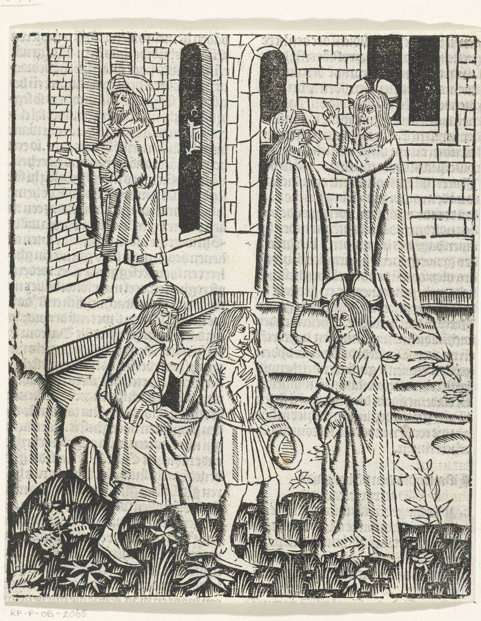 Kristus parantaa Betesdan sokean miehen tekijältä Master of Delft (attributed to)