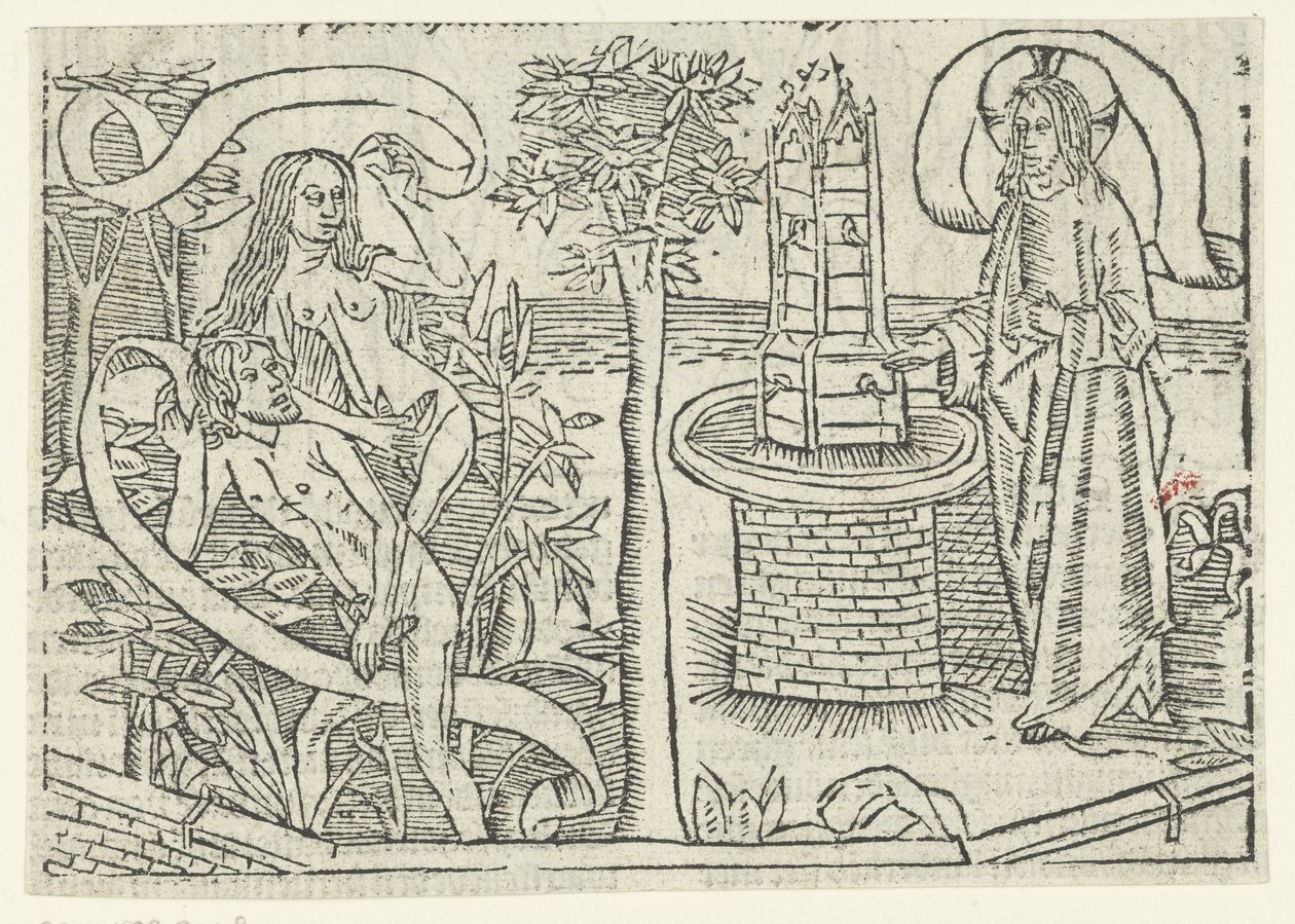 Karkotus paratiisista tekijältä Master of Delft (attributed to)