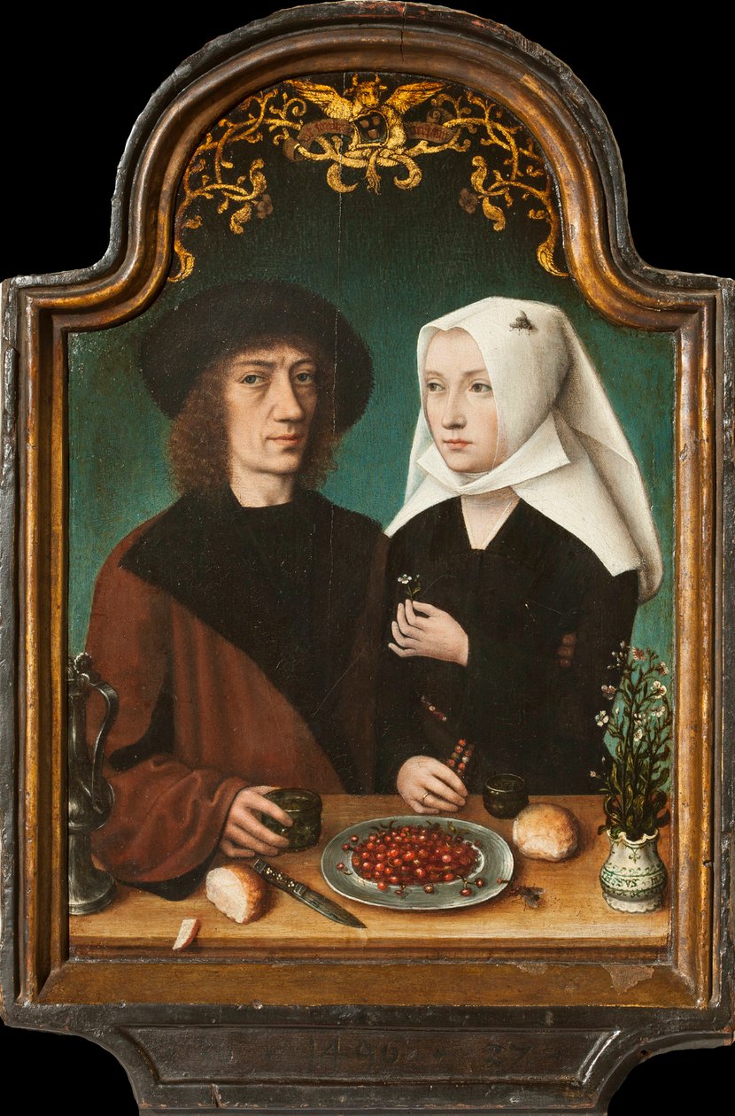 Taiteilijan omakuva vaimonsa kanssa, 1496. tekijältä Master of Frankfurt