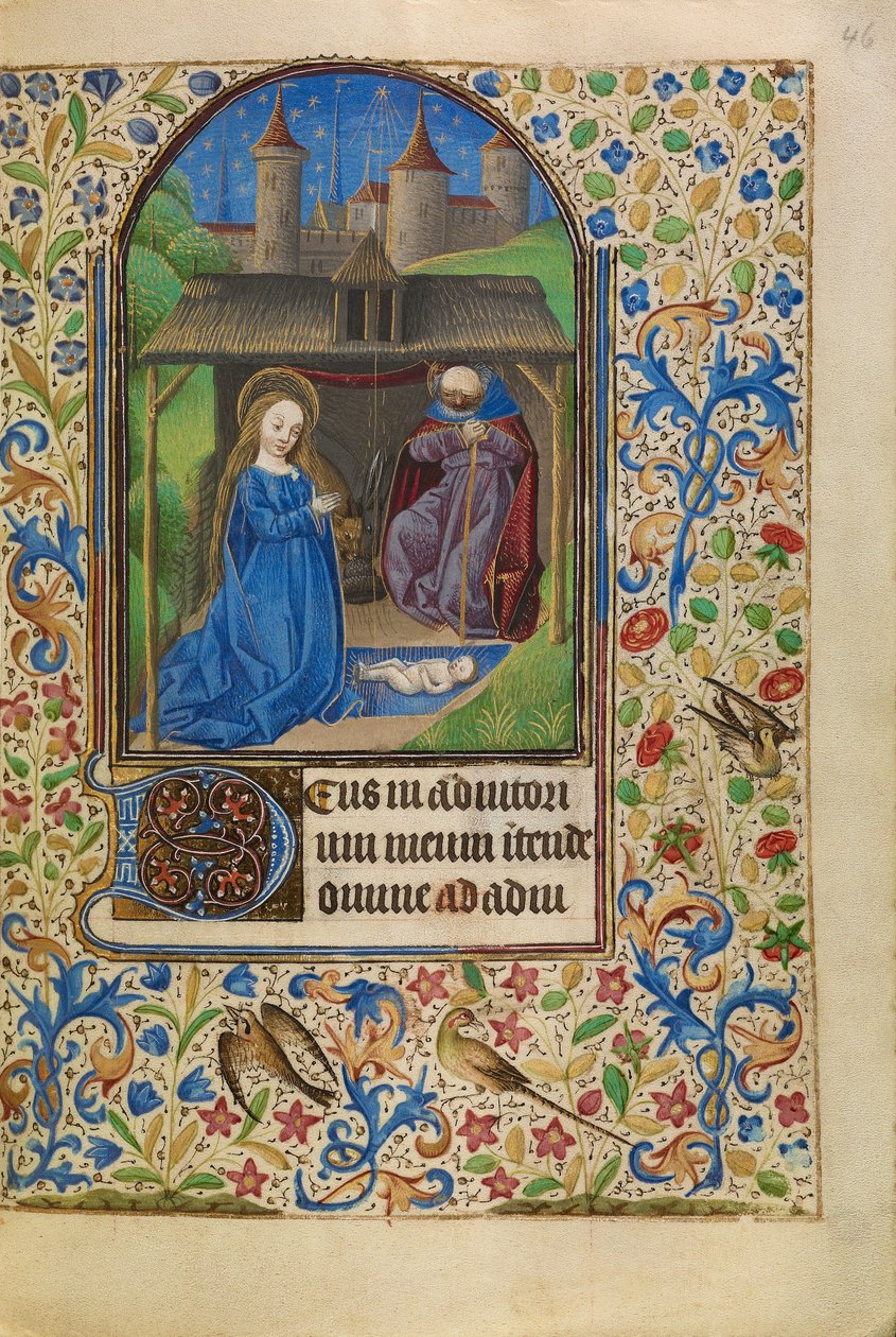 Syntymäjumalanpalvelus tekijältä Master of Jacques of Luxembourg