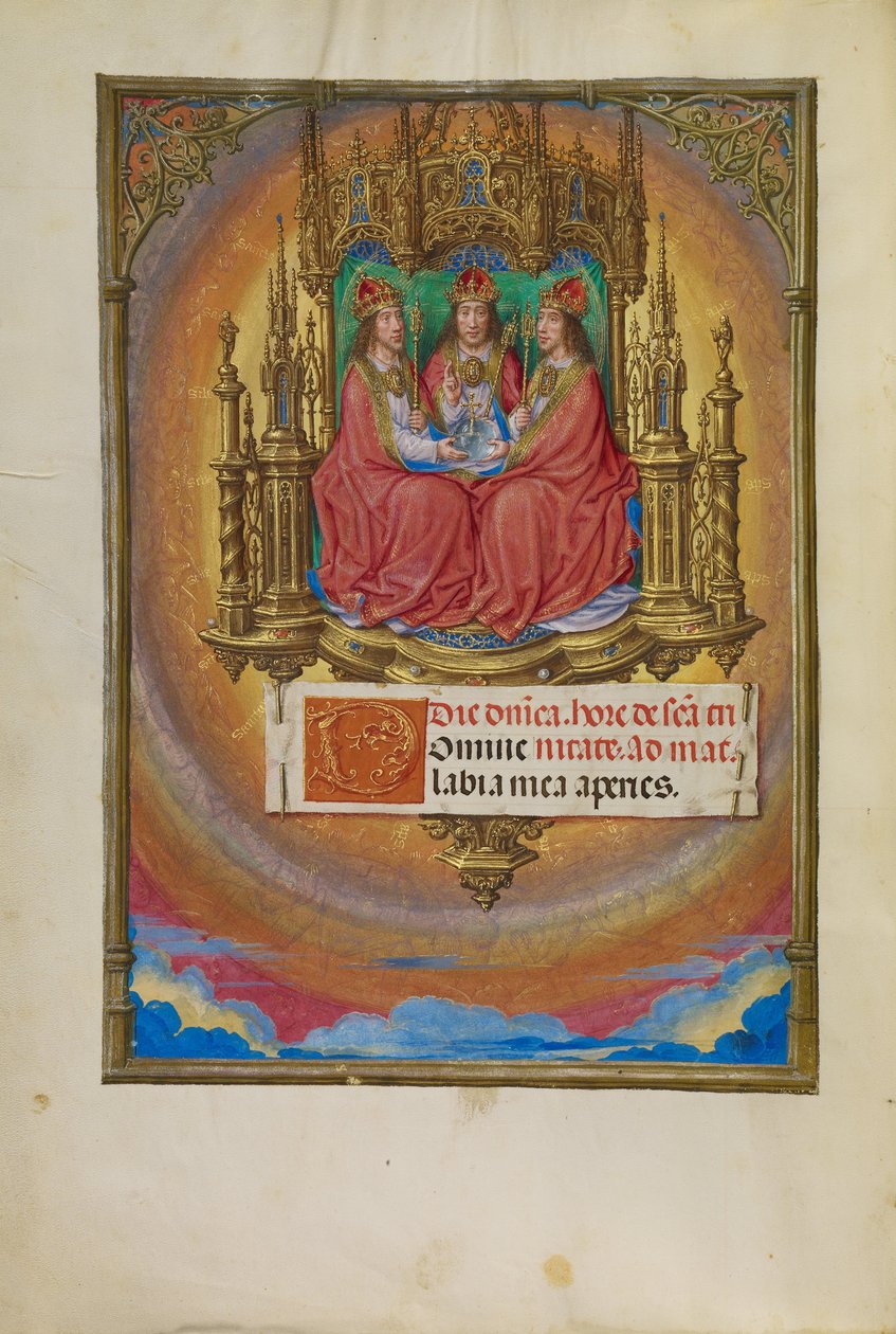 Pyhä Kolminaisuus kruunattuna tekijältä Master of James IV of Scotland
