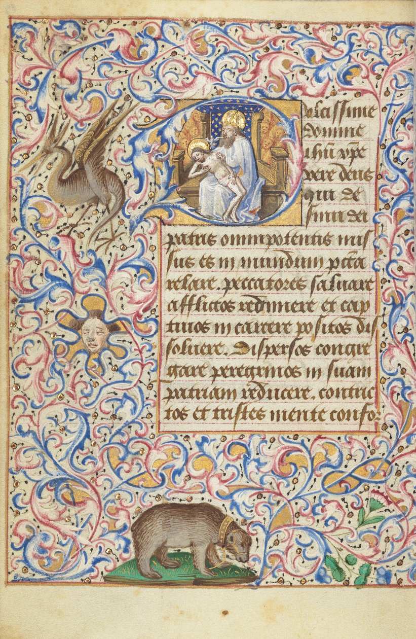 Armon valtaistuin Kolminaisuus tekijältä Master of Jean Rolin II (Hand B)