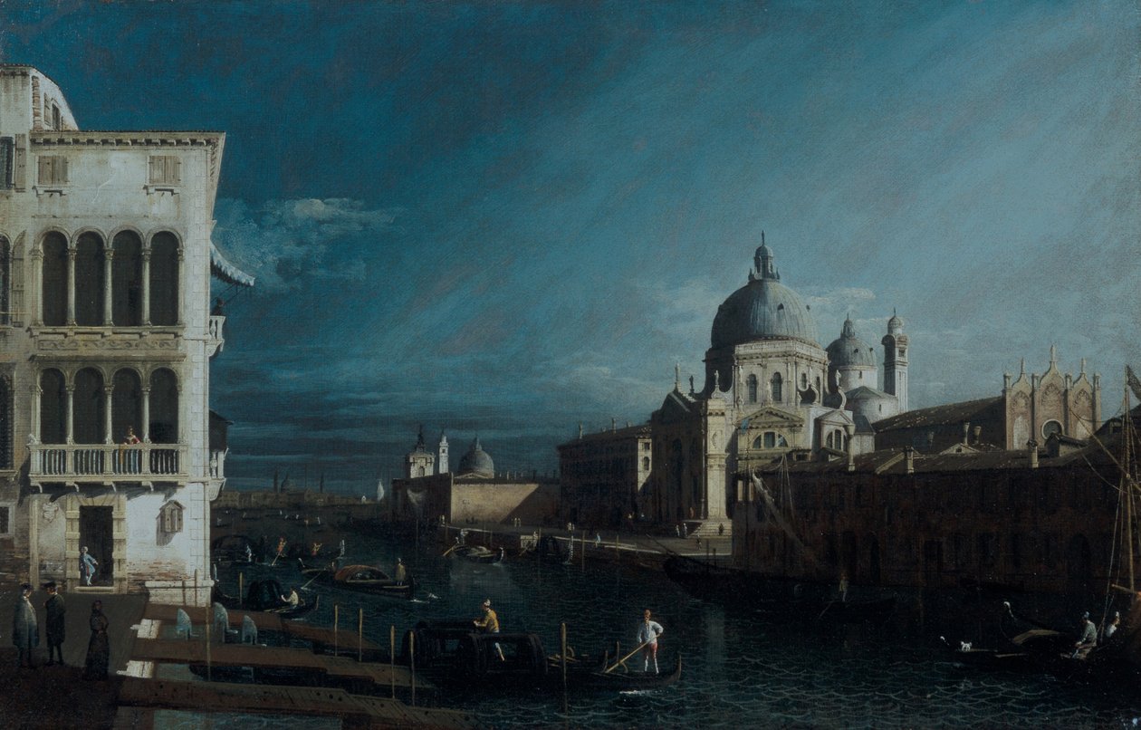 Sisäänkäynti Grand Canalille, Venetsia (öljy kankaalle) tekijältä Master of Lyon