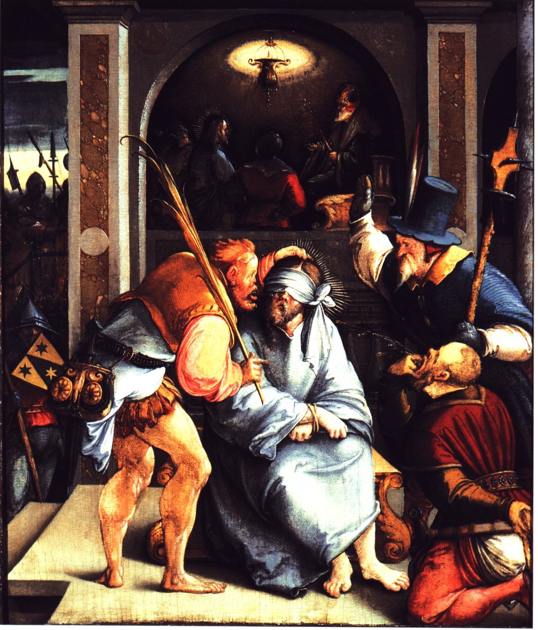 Kristuksen pilkkaaminen. tekijältä Master of Messkirch