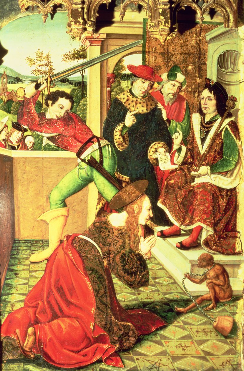 Pyhän Eulalia Meridan marttyyrikuolema tekijältä Master of Paredes