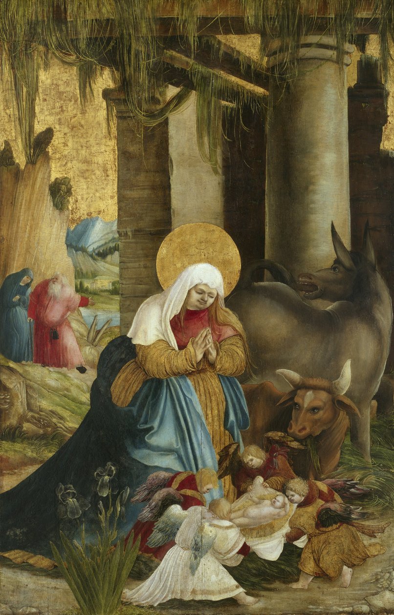 Syntymä, 1507-10 tekijältä Master of Pulkau