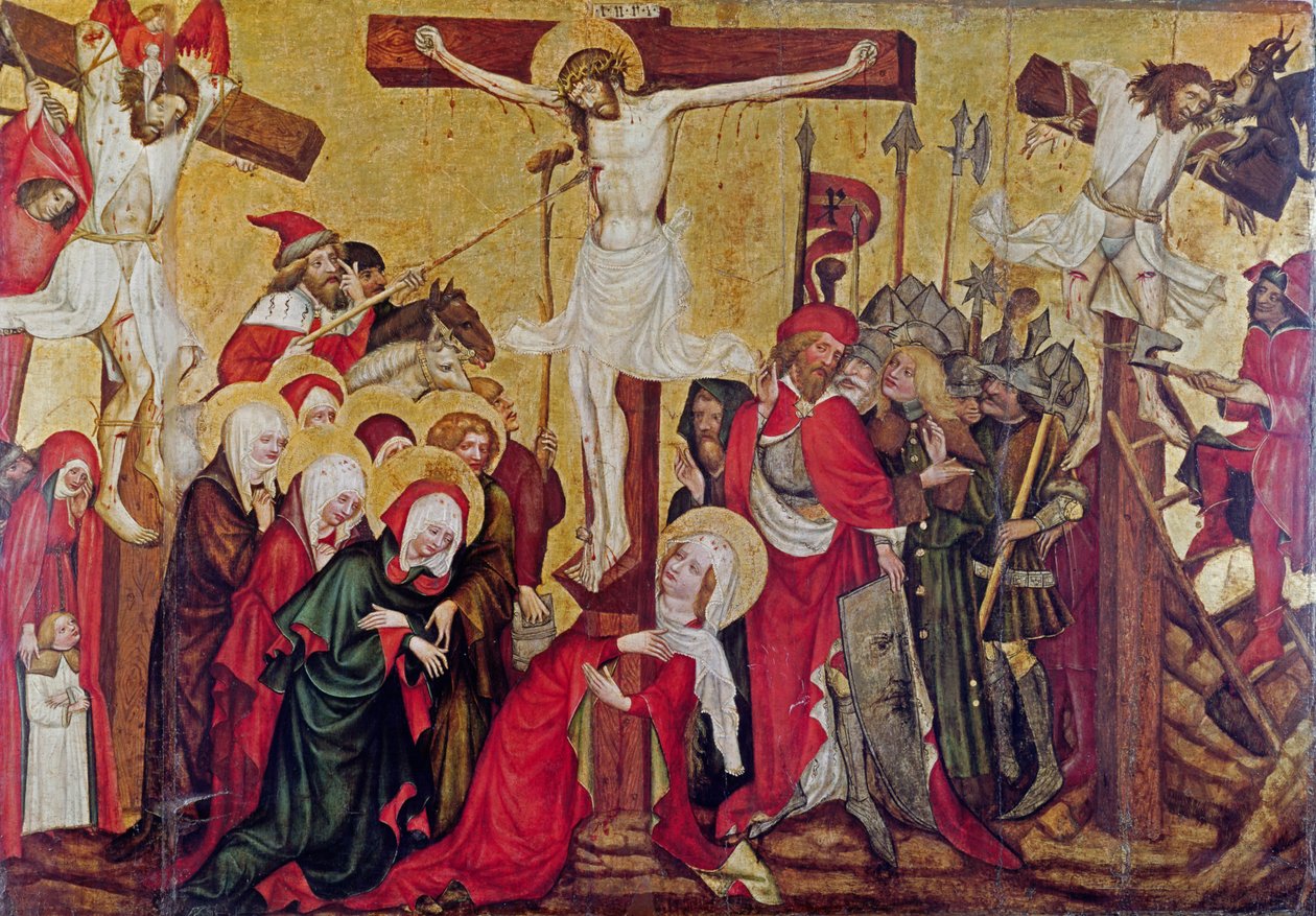Rajhrad-alttaritaulu, n. 1420 (tempera paneelissa) tekijältä Master of Raigern