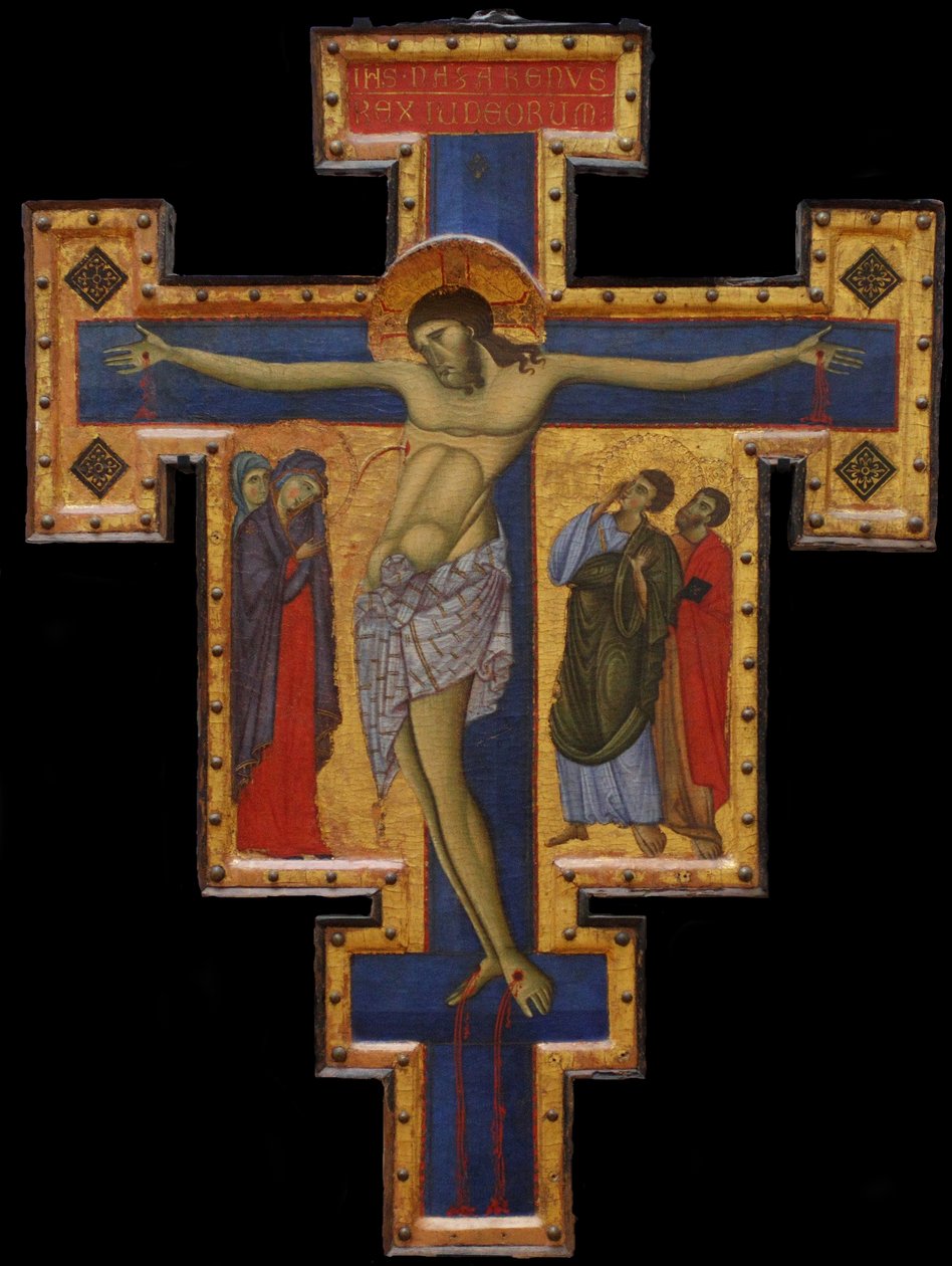 Krusifiksi, c. 1260-1270 tekijältä Master of Saint Francis,