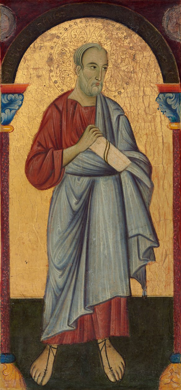 Pyhä Johannes evankelista, n. 1272. tekijältä Master of Saint Francis