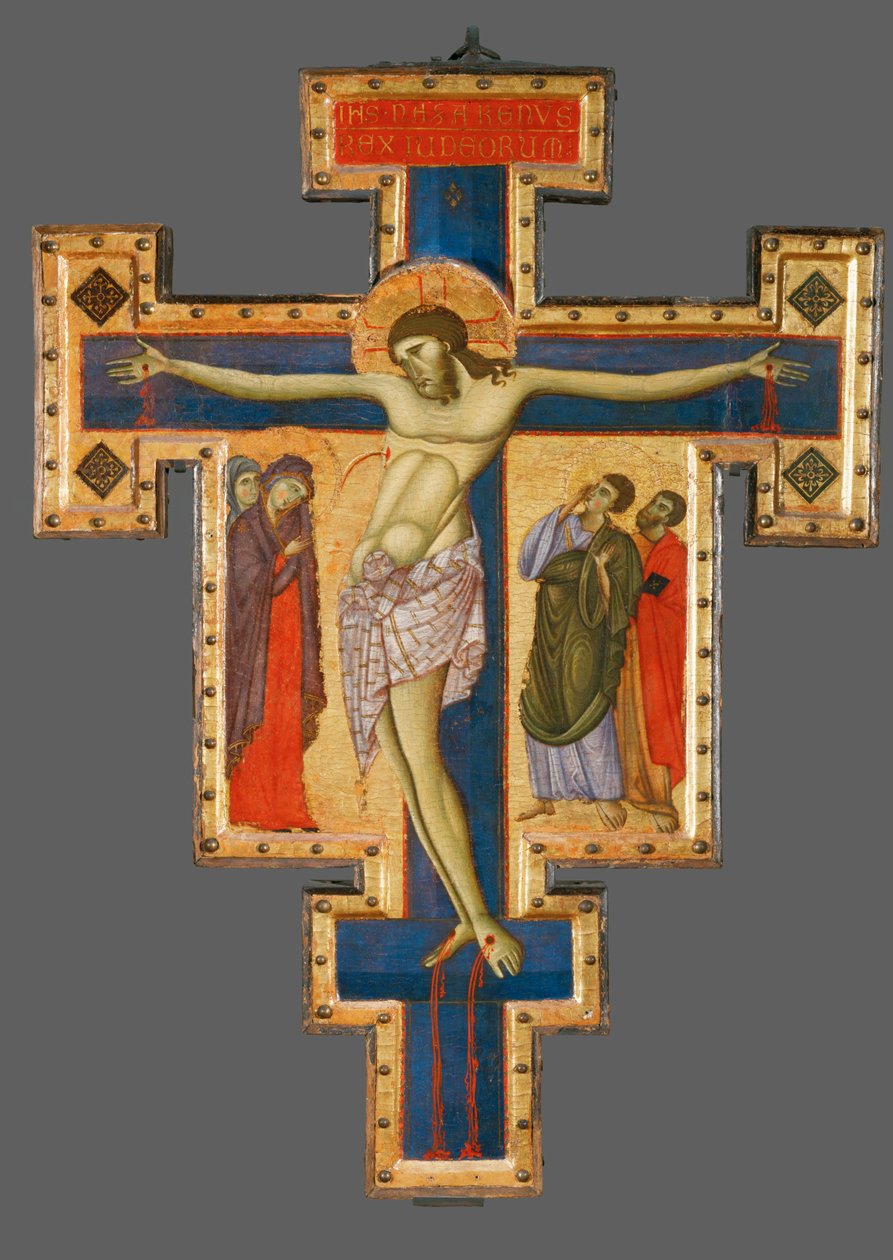 Kruusifiksi, Umbriasta, 13. vuosisadan jälkipuolisko ... tekijältä Master of Saint Francis of Assisi