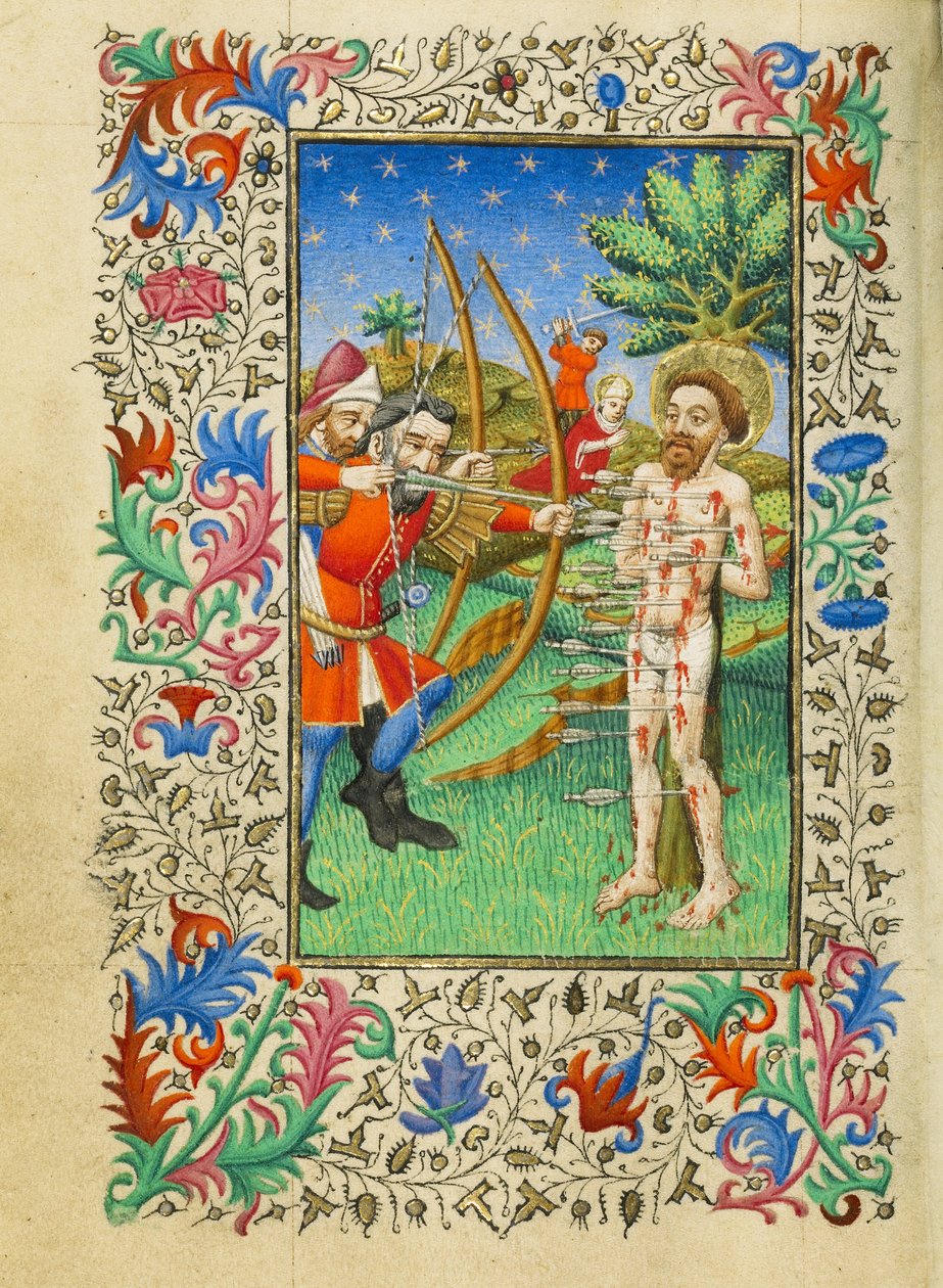 Pyhän Sebastianin marttyyrius tekijältä Master of Sir John Fastolf