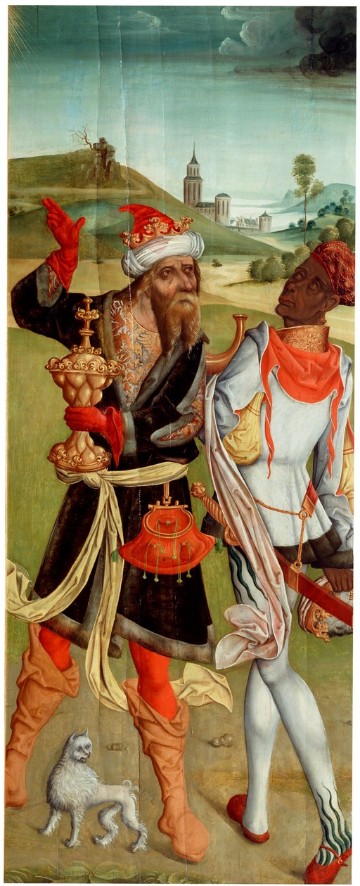 Maagien palvonta. Two Magi