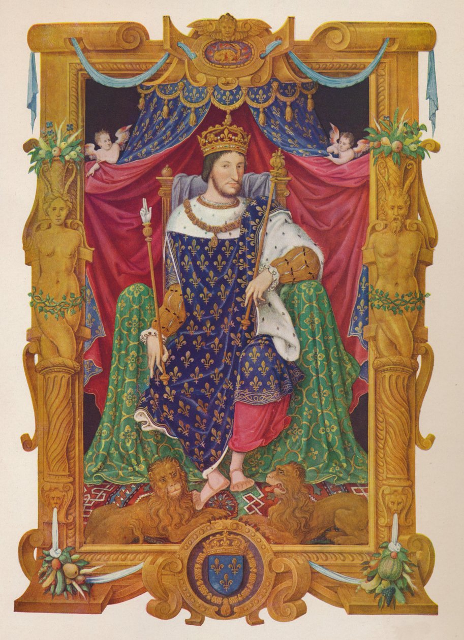"Francois I nuorena miehenä", c1566, 1939 tekijältä Master of The Hours of Henri