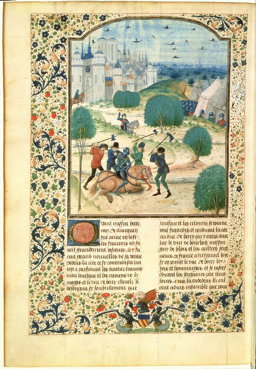 MS Fr 87 Miniatyyri Englannin kronikan II osasta kirjoittanut Jean de Wavrin, Lord of Forestel (d.c.1475) (vellum) tekijältä Master of Wavrin
