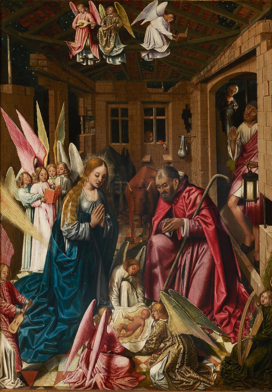 Kristuksen syntymä, 1515-1530. tekijältä Master of West Flanders