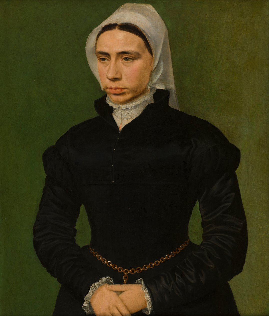 Naisen muotokuva, n. 1540-49 (öljy paneelille) tekijältä Master of the 1540s